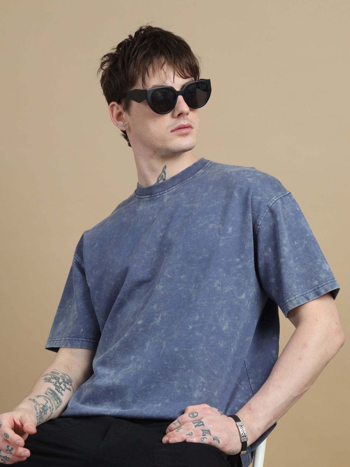 Blue Toned Wash T-Shirt with extra soft and Premium Touch