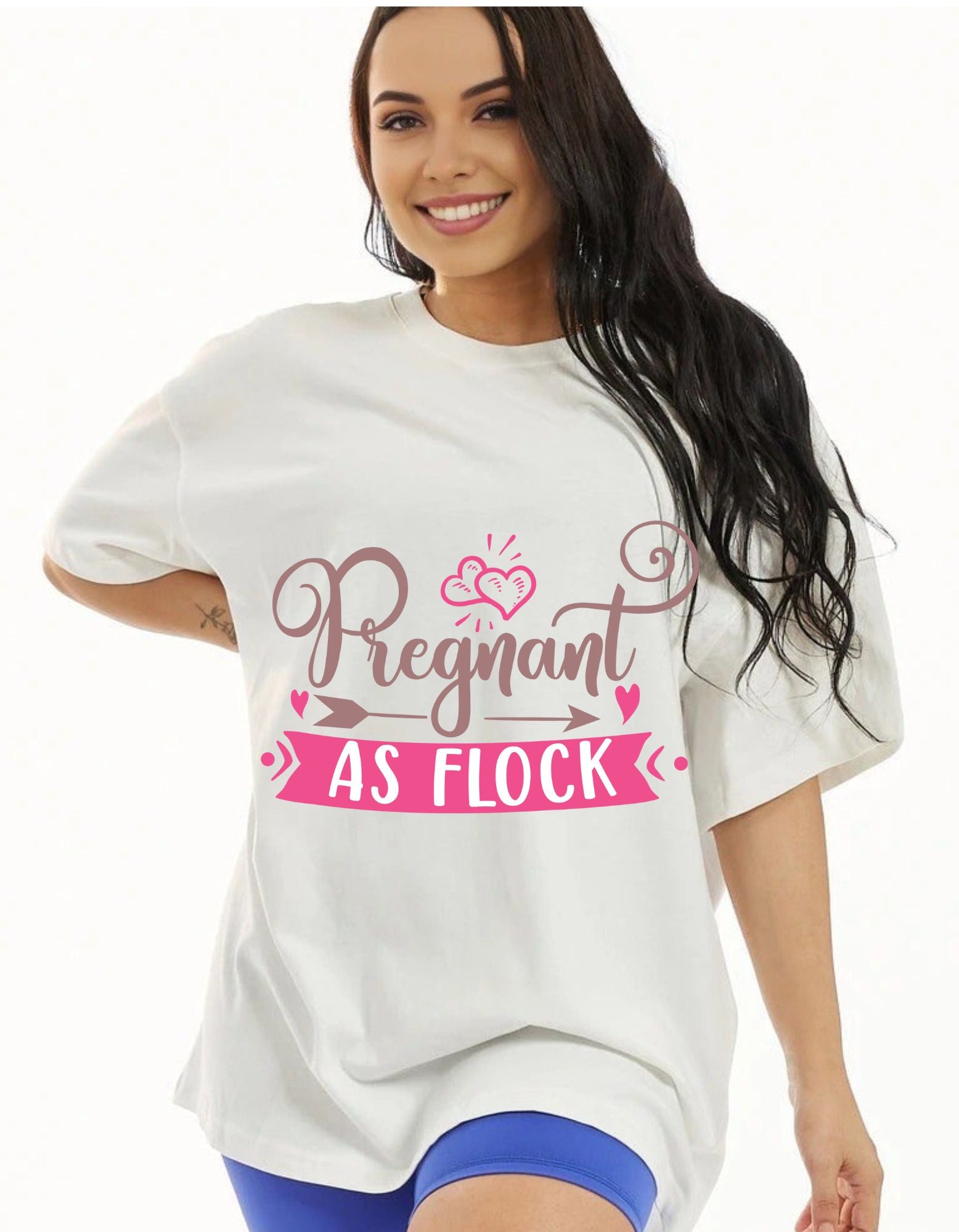 Pregnancy  Oversize Fit Womens T-Shirt