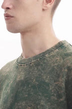 Green Acid Toned Wash T-Shirt with extra soft and Premium Touch