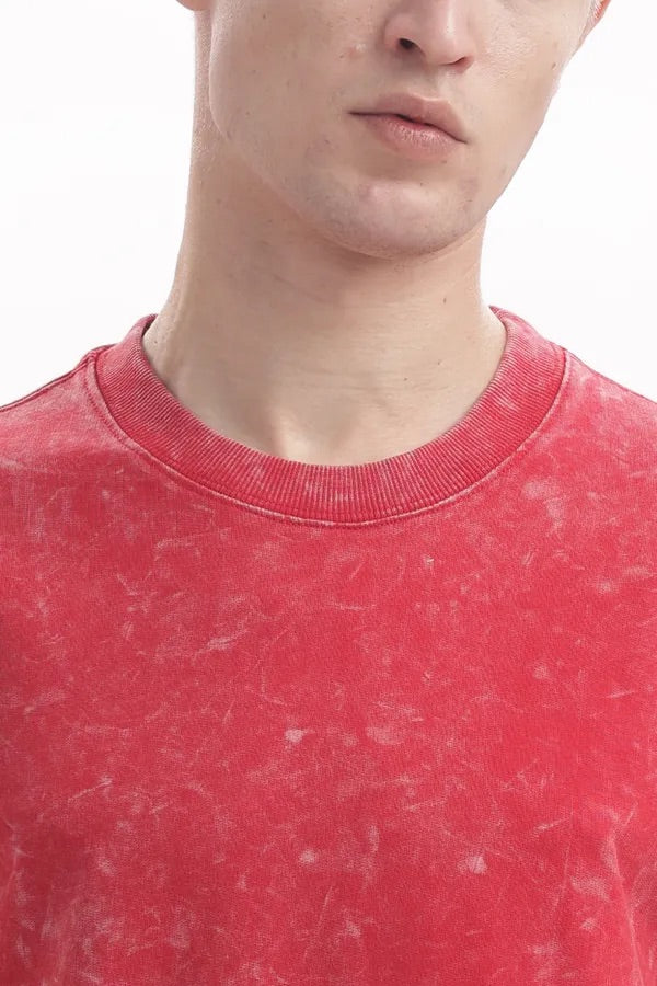 Red Toned Wash T-Shirt with extra soft and Premium Touch