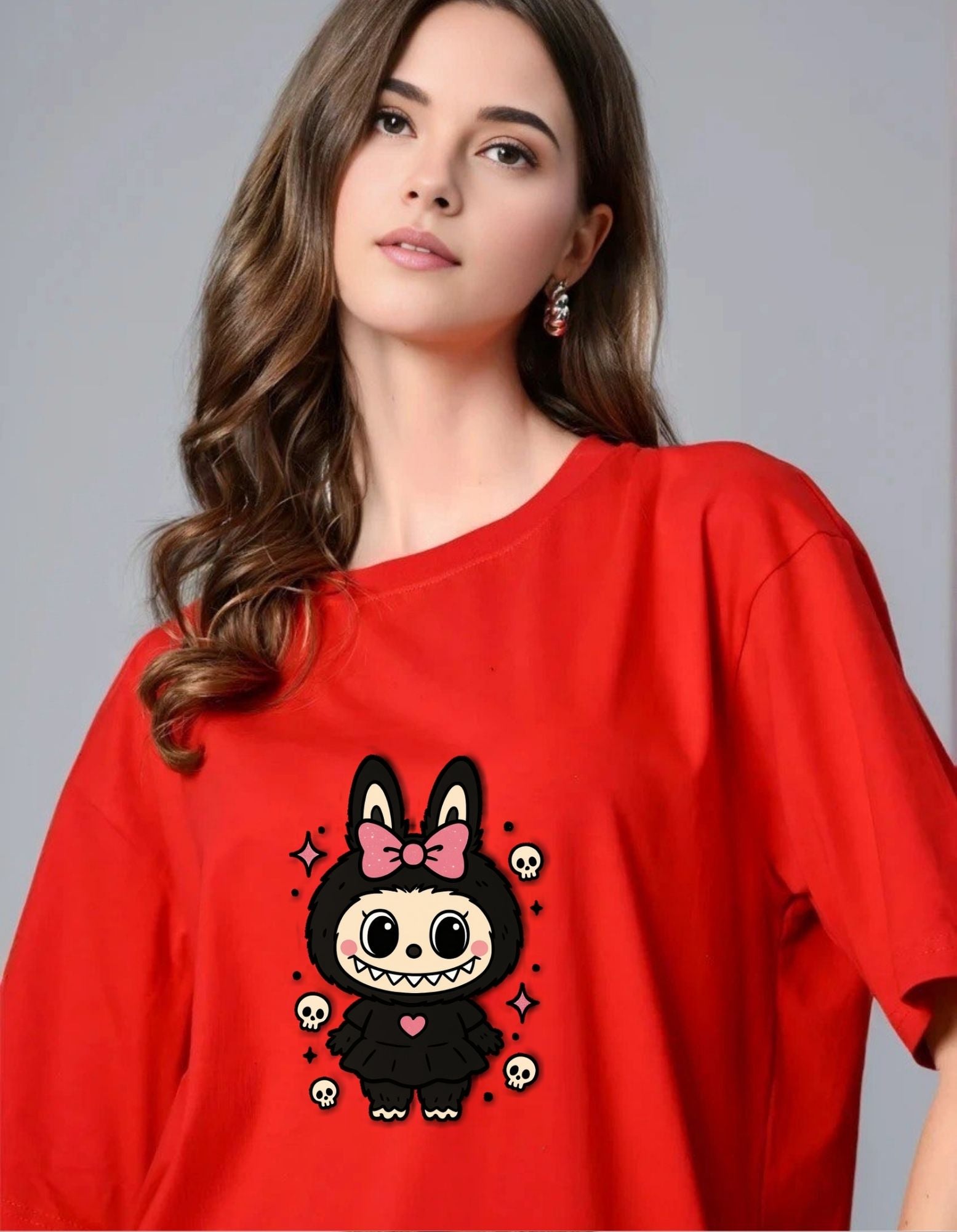 Lububu Oversize Tees for Womens