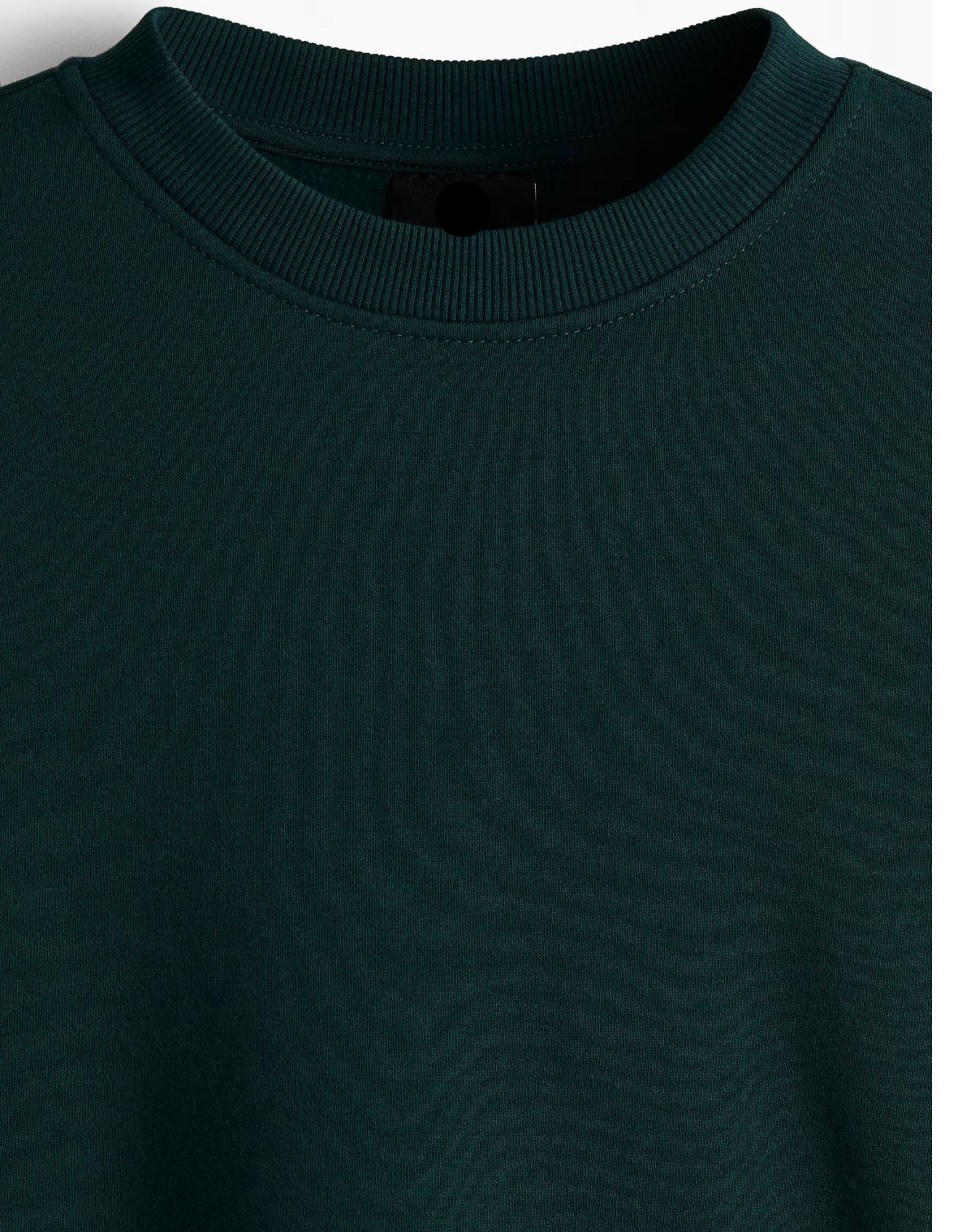 Dark Green Regular Fit Sweatshirt
