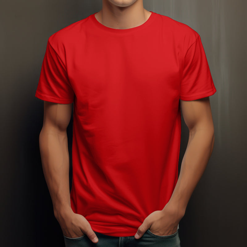 Red Solid Classic T-Shirt