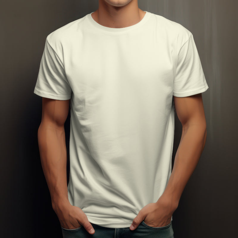 Off-White Solid Classic T-Shirt