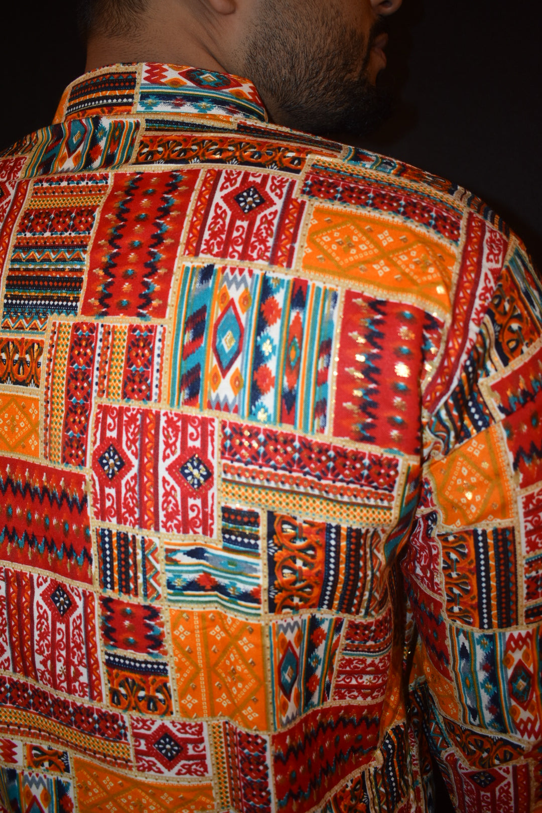 Multicolor Pattern Rayon Kurta Payjama set with Fab Color