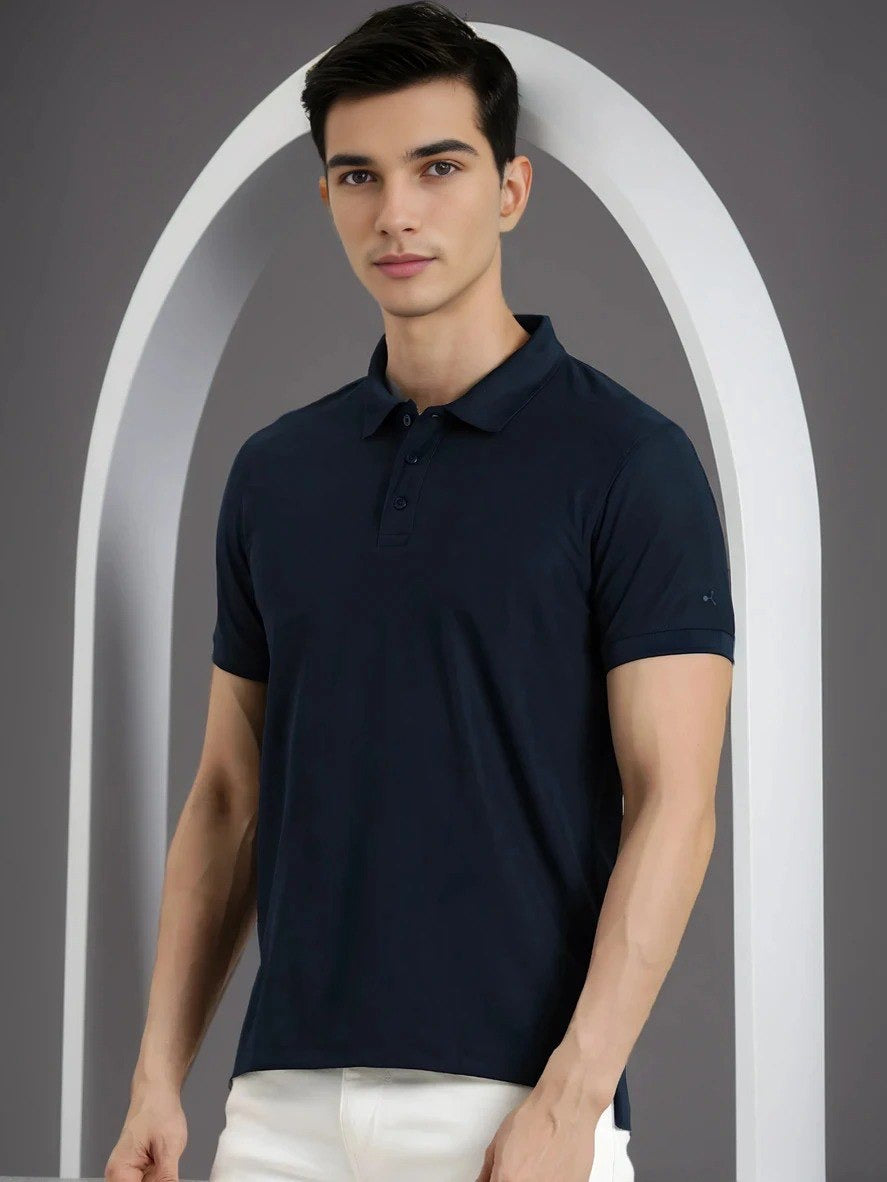 Classic Premium Polo T-Shirt Navy Blue