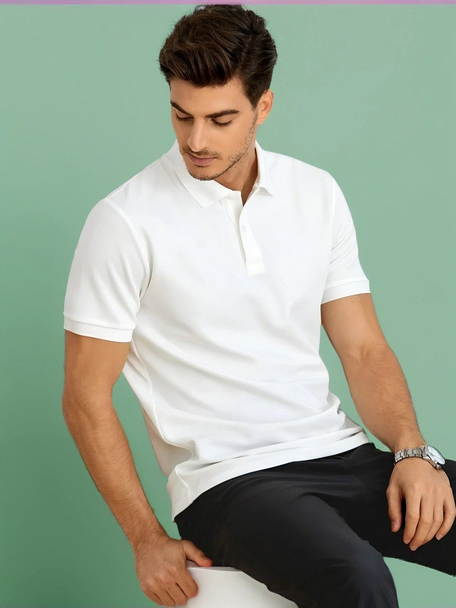 Classic Premium Polo T-Shirt White