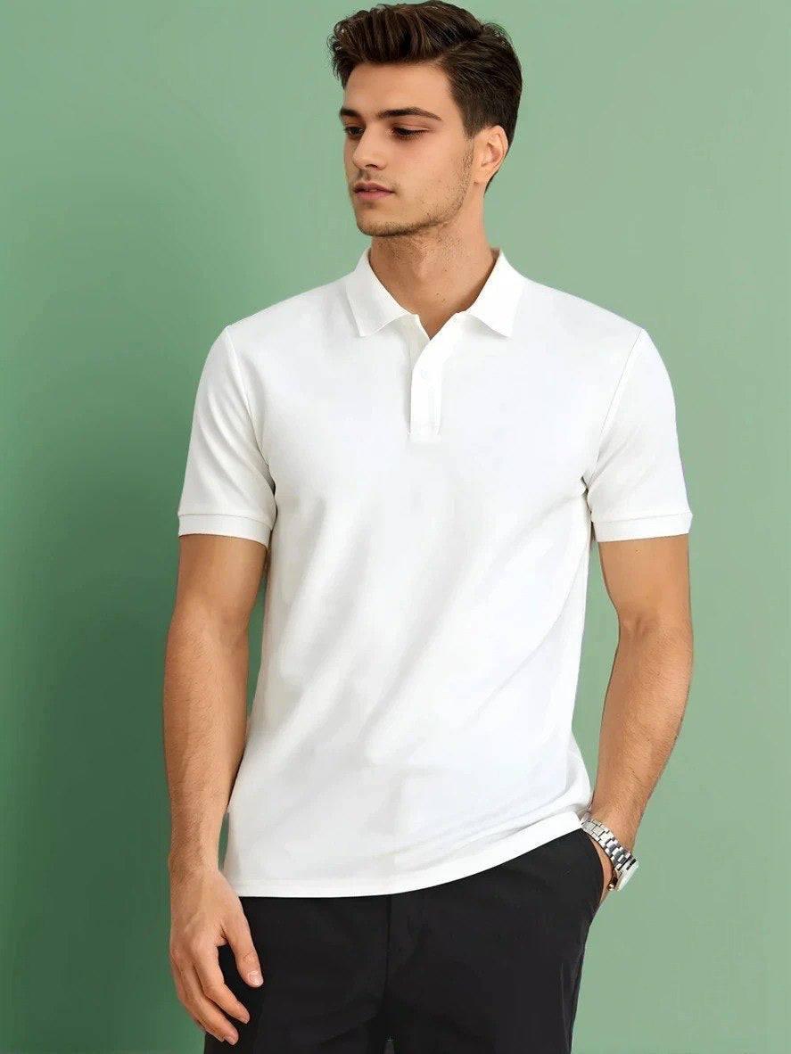 Classic Premium Polo T-Shirt White