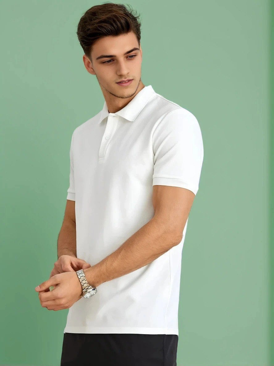 Classic Premium Polo T-Shirt White