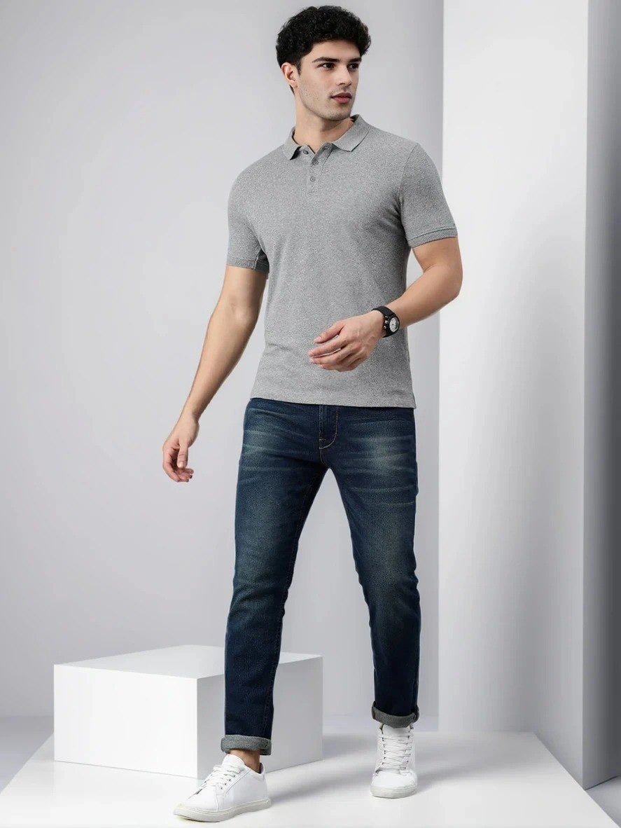 Classic Premium Polo T-Shirt Gray