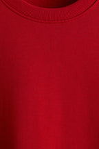 Red Regular Fit Sweatshirt