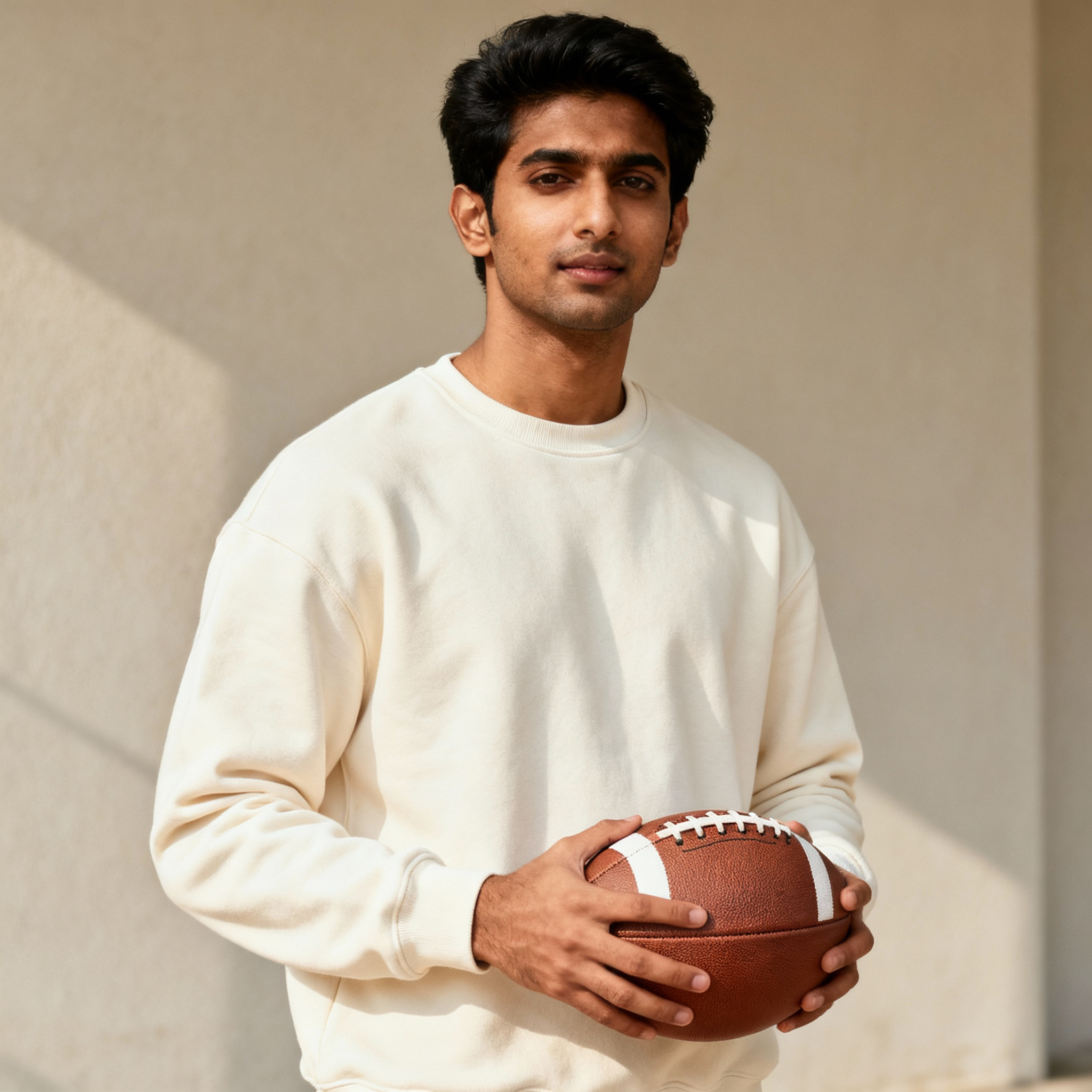 Off White Regular Fit Sweatshirt